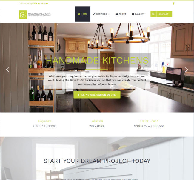 Troutsdale Oak Handmade Kitchens and Oak Framed Buildings