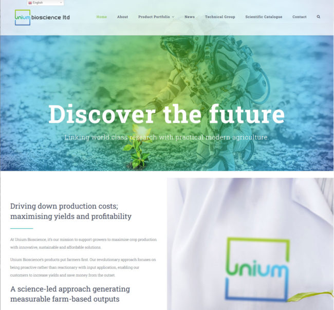 Unium Bioscience Ltd World Class Agriculture